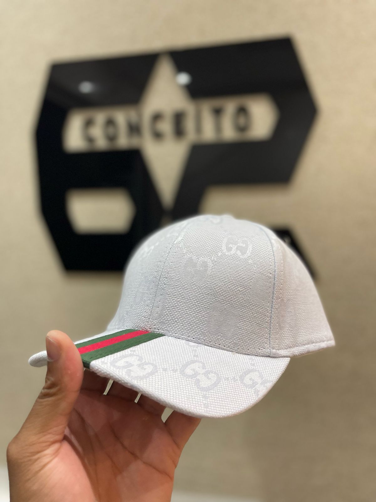 Boné Gucci - Branco - 02243 - Conceito 62