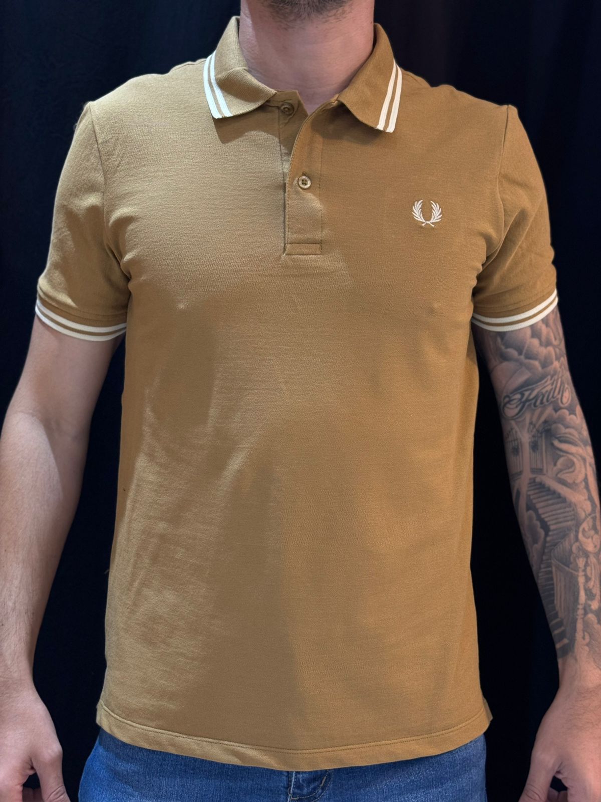 Polo Premium Fred - Bege escuro - 04308 - Conceito 62