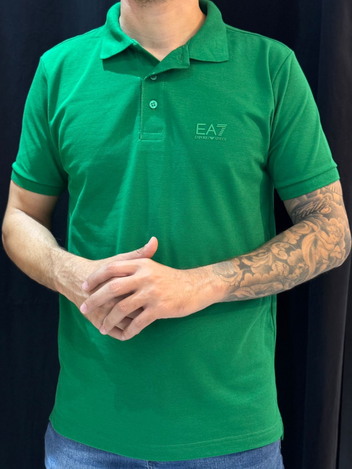 Polo Premium EA7 - Verde - 04302 - Conceito 62