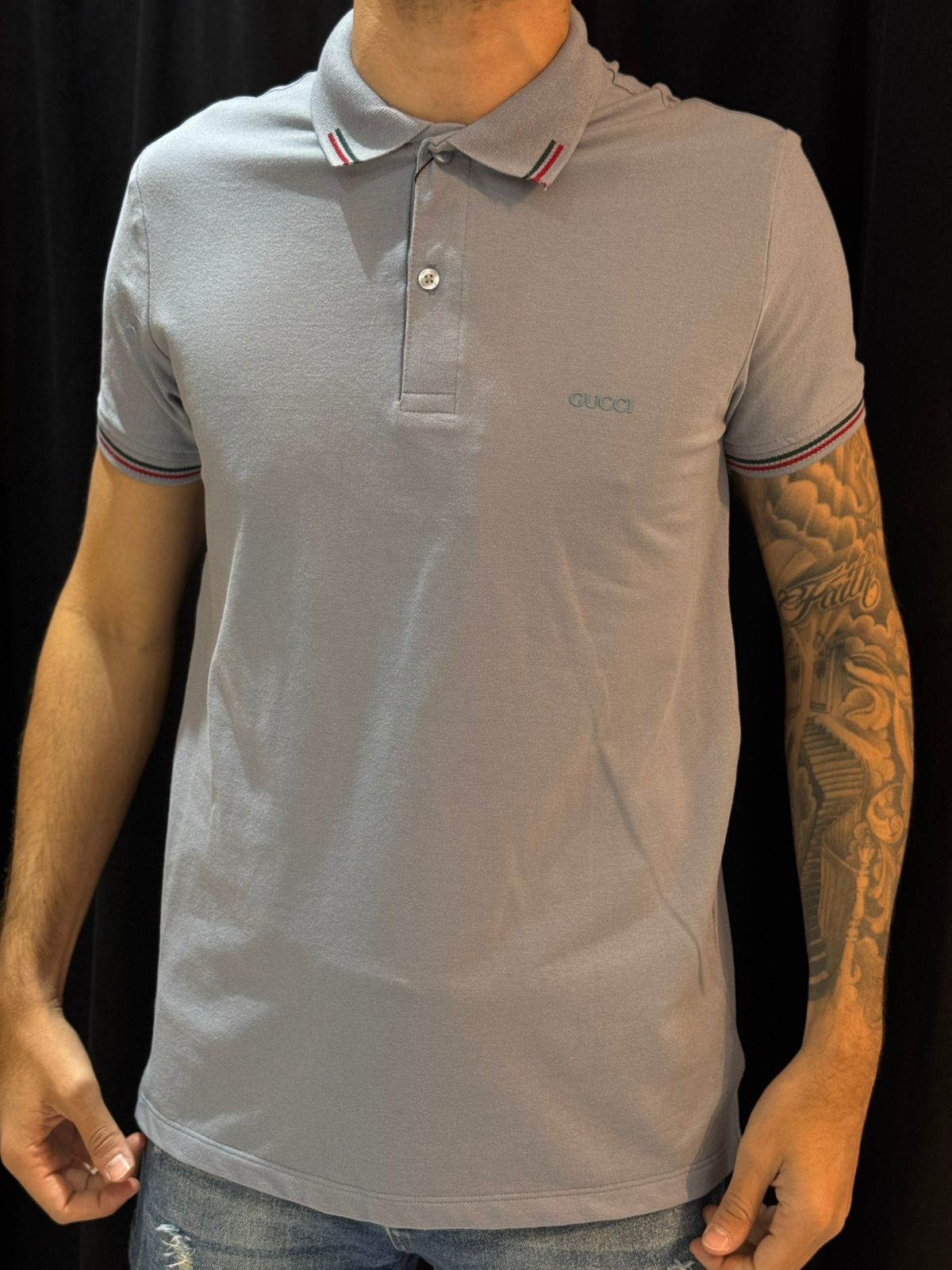 Polo Premium Gucc - Azul - 03373 - Conceito 62