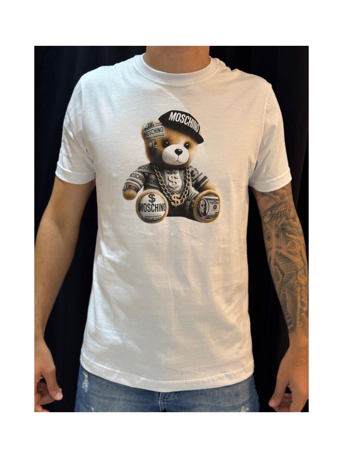 Camiseta Premium Moschino - Branco - 04281 - Conceito 62