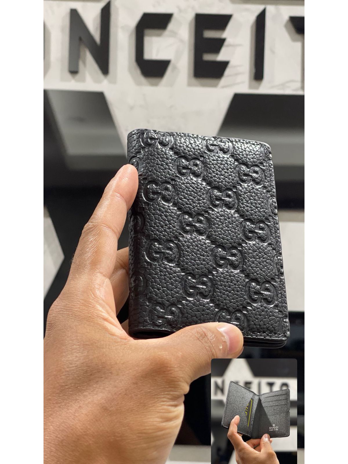 Porta Cartão Gucci - Preto - 04672 - Conceito 62