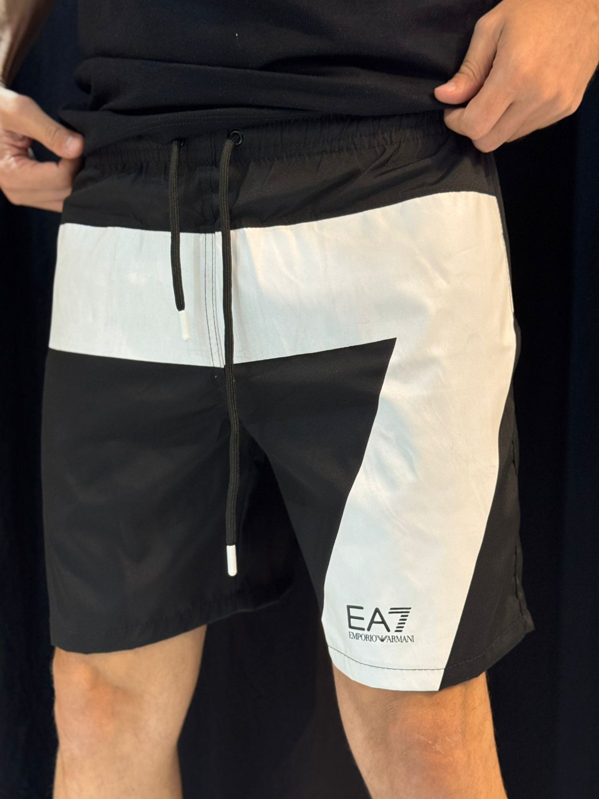 Short Griffe EA7 - Preto - 04715 - Conceito 62
