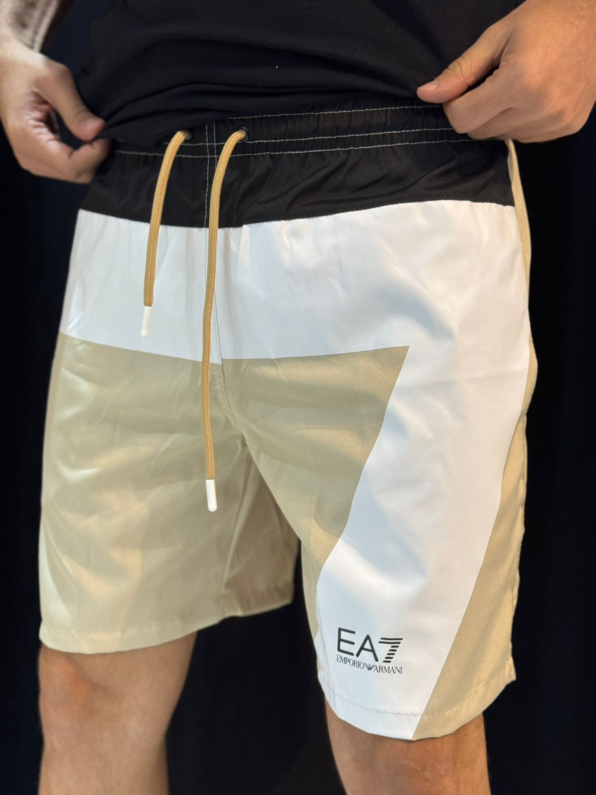 Short Griffe EA7 - Bege - 04708 - Conceito 62