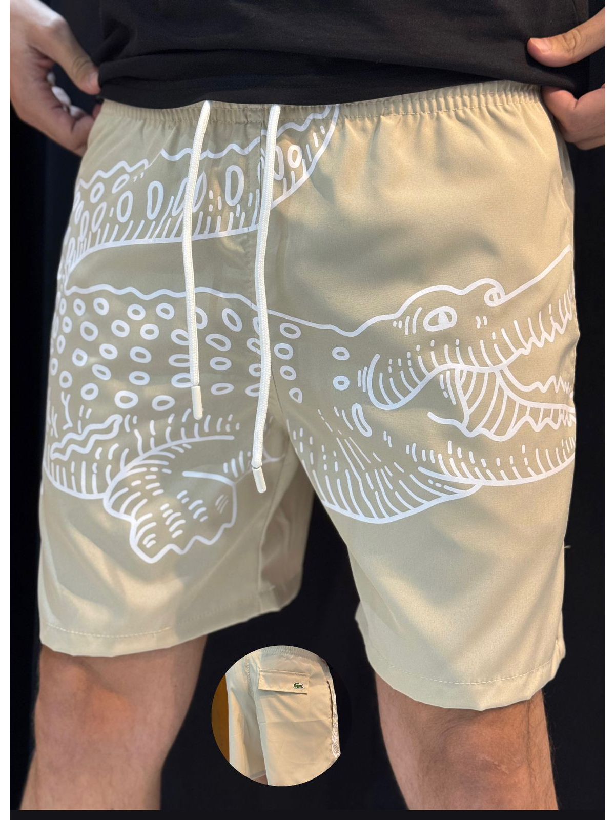 Short Griffe LCST - Bege - 02357 - Conceito 62