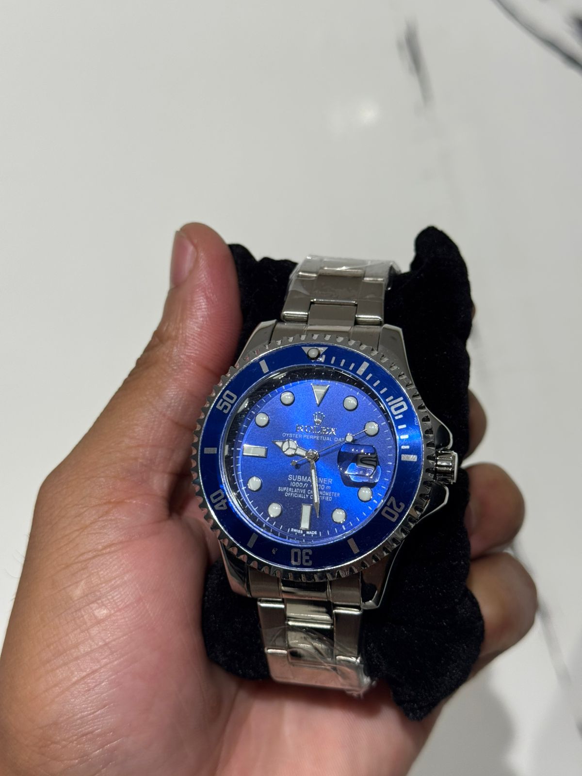 Relógio Rolex - Cinza/Azul - 02928 - Conceito 62