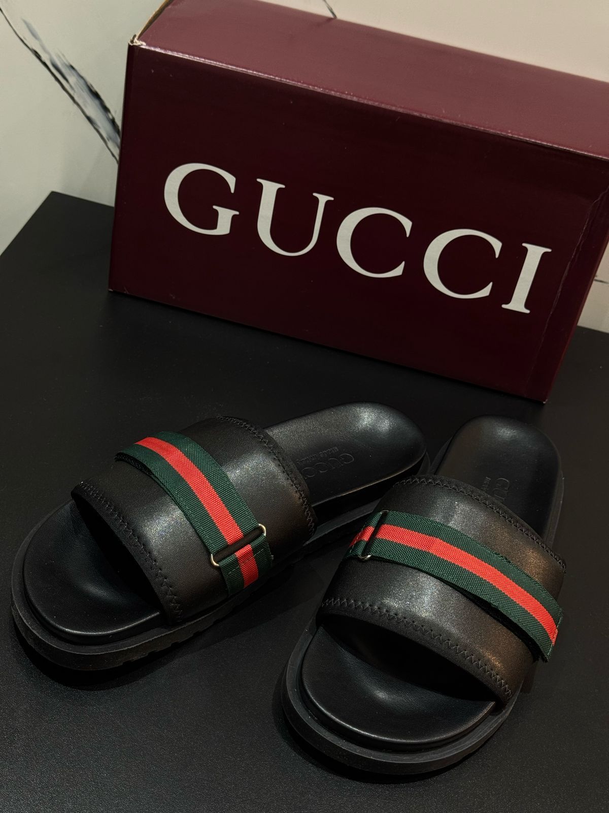 Chinelo Slide Gucci - Preto - 02168 - Conceito 62
