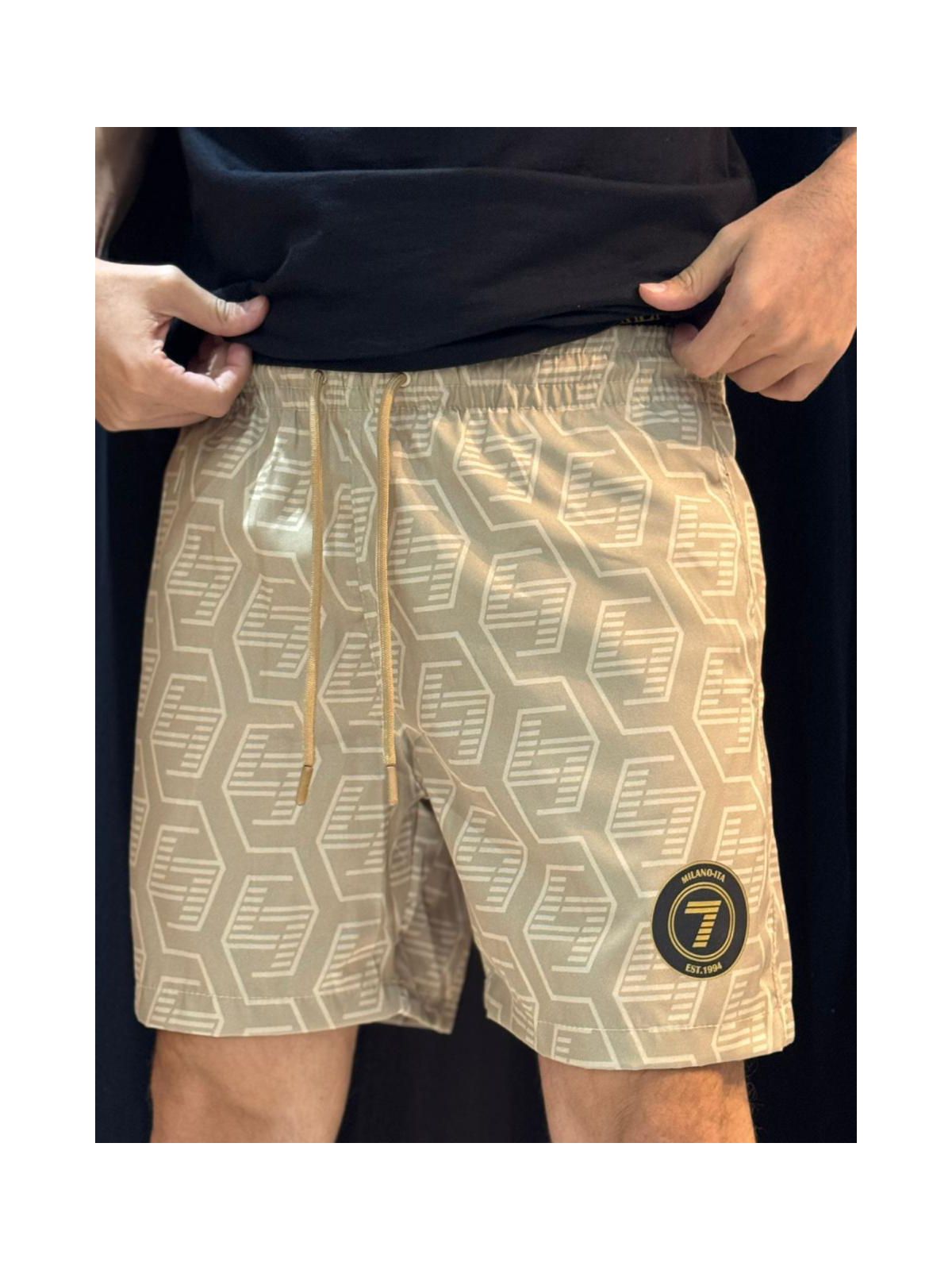 Short Griffe Ea7 - Bege - 04129 - Conceito 62