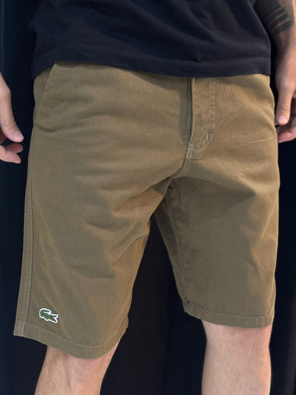 Bermuda Sarja LCST - Bege Escuro - 02916 - Conceito 62