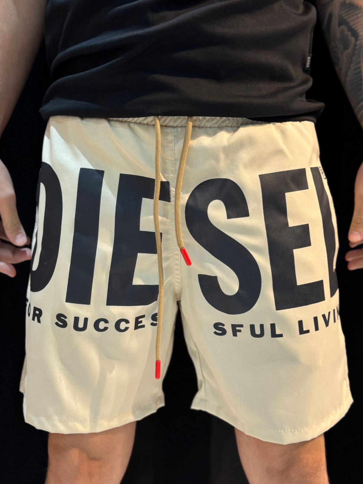 Short Griffe DSL - Bege - 02869 - Conceito 62