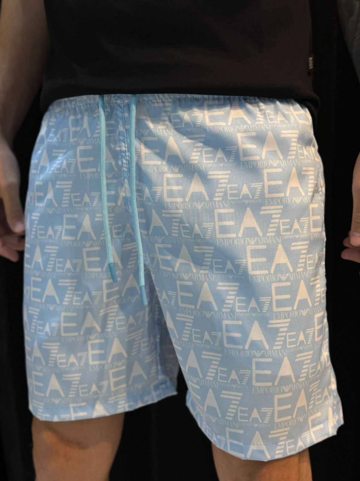 Short Griffe EA7 - Azul - 02862 - Conceito 62