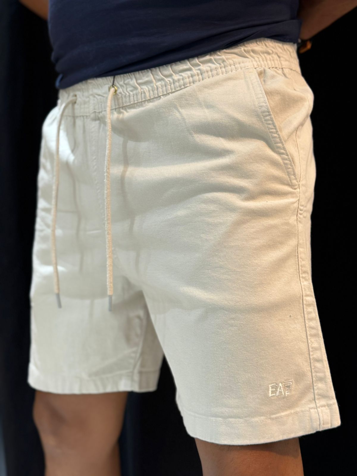 Short Sarja EA7 - Bege Claro - 03592 - Conceito 62
