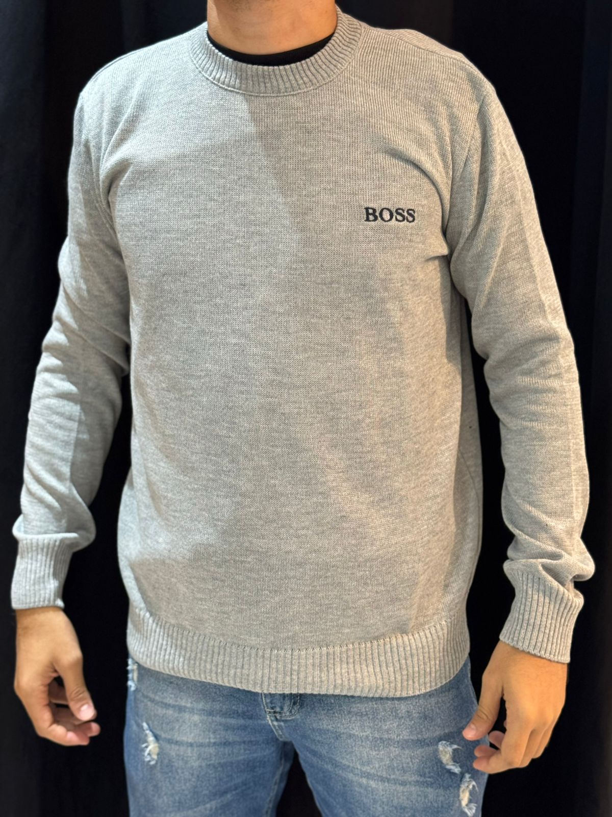 Suéter Premium Bss - Cinza - 04526 - Conceito 62