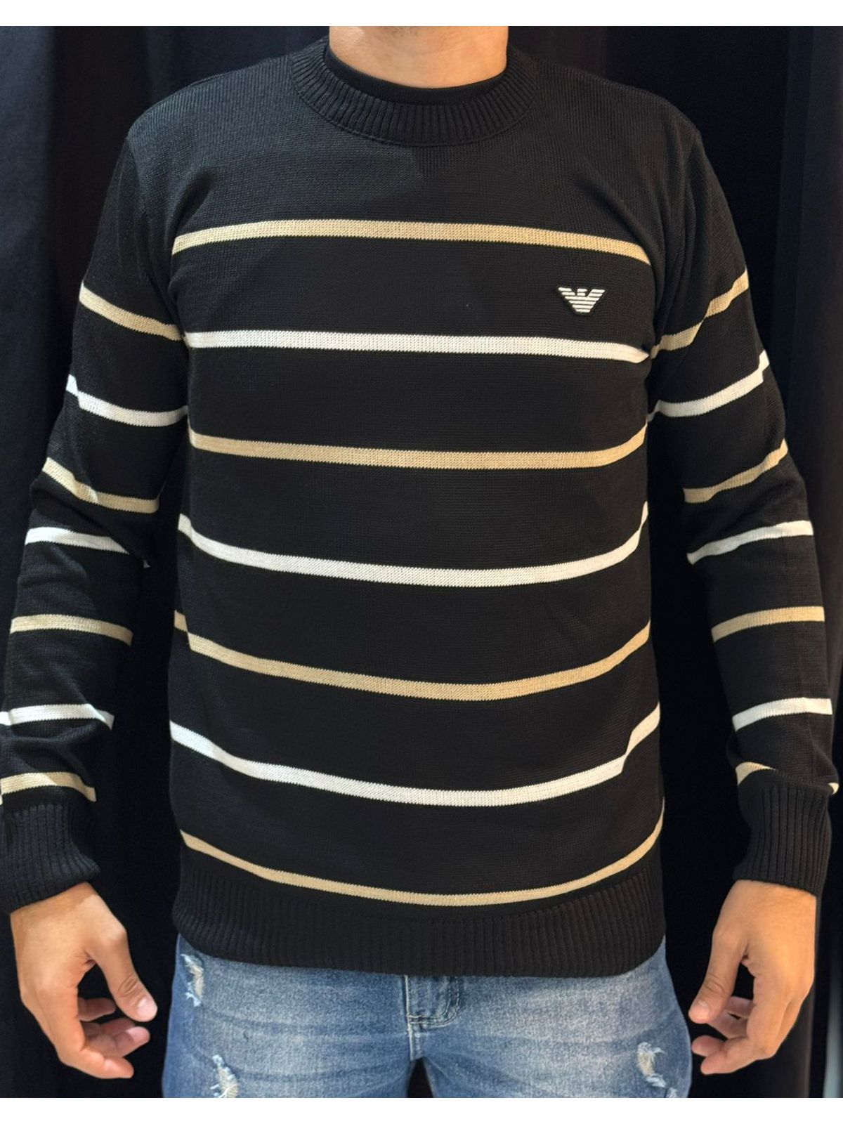 Suéter Premium Armani - Preto - 04530 - Conceito 62