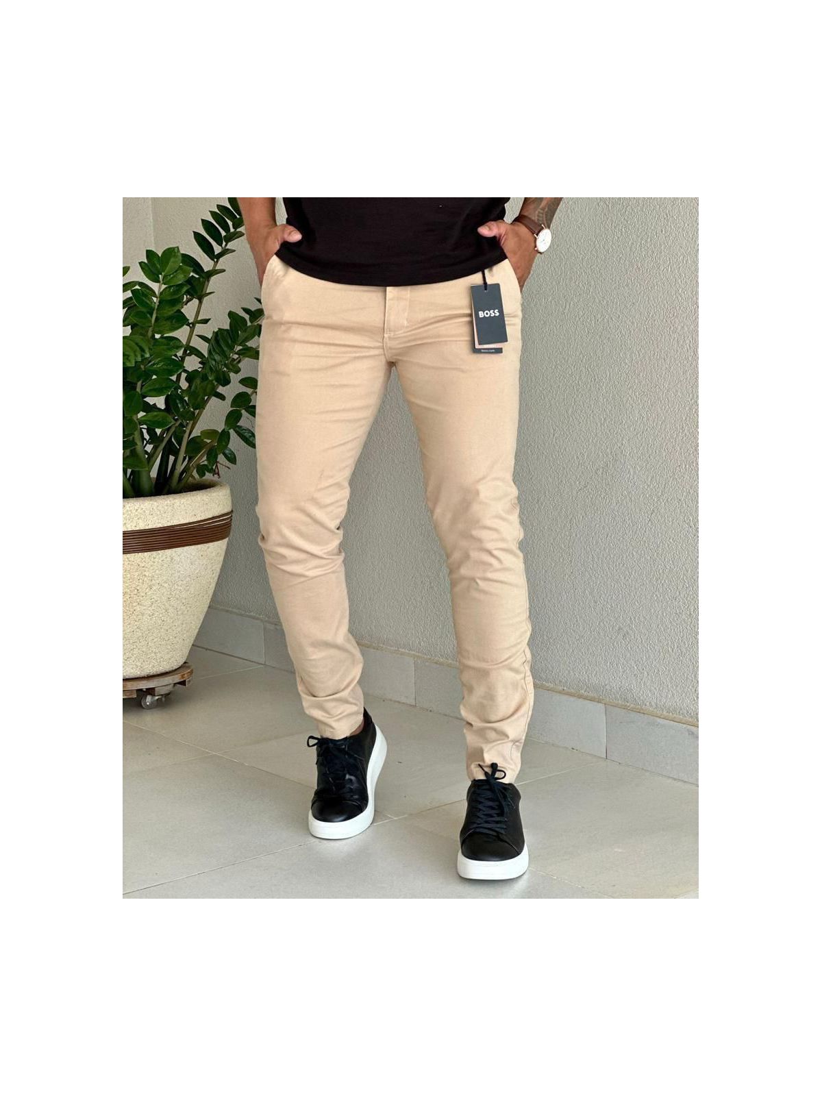Calça Sarja Polo Bege claro - 00087 - Conceito 62