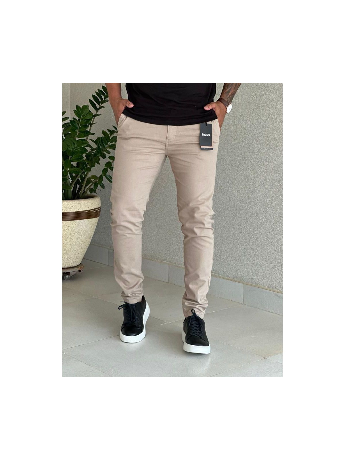 Calça Sarja BSS Bege claro - 00088 - Conceito 62