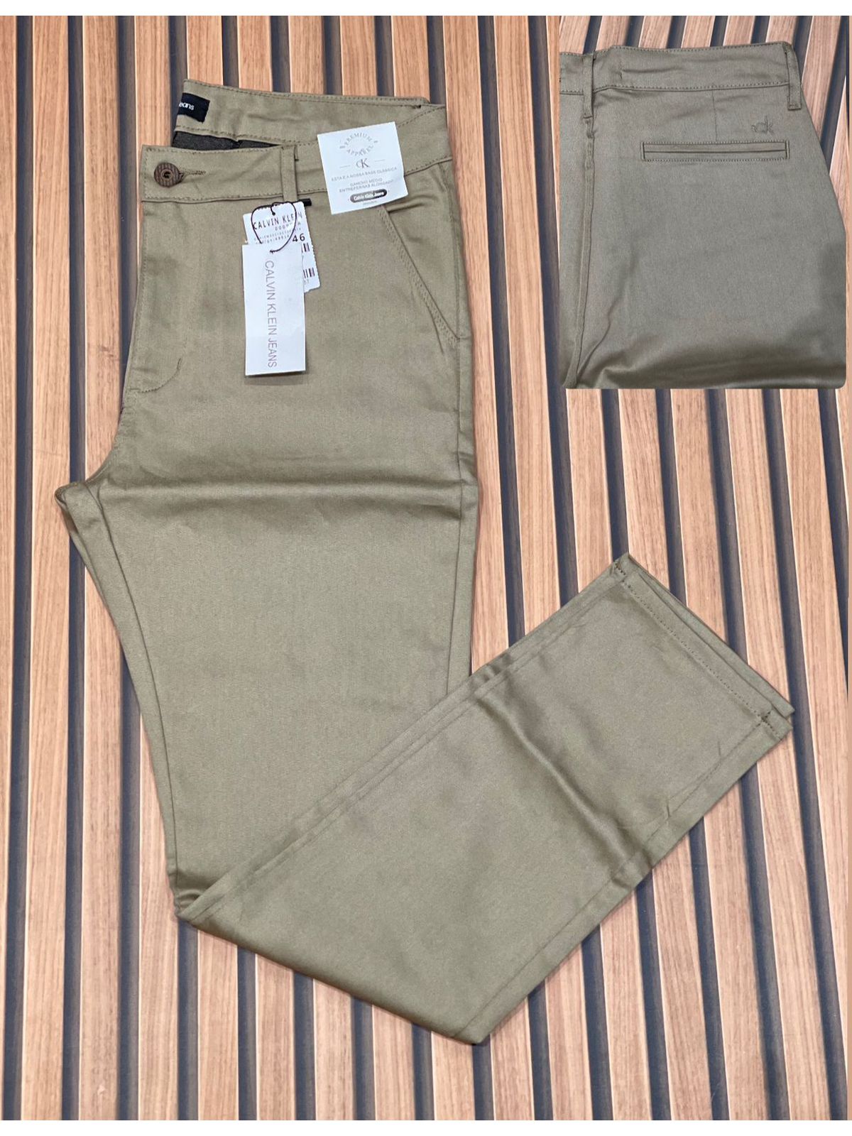 Calça Brim CK Bege escuro - 00092 - Conceito 62