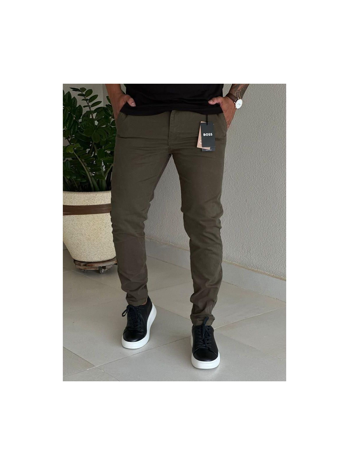 Calça Sarja BSS Verde Militar - 00094 - Conceito 62