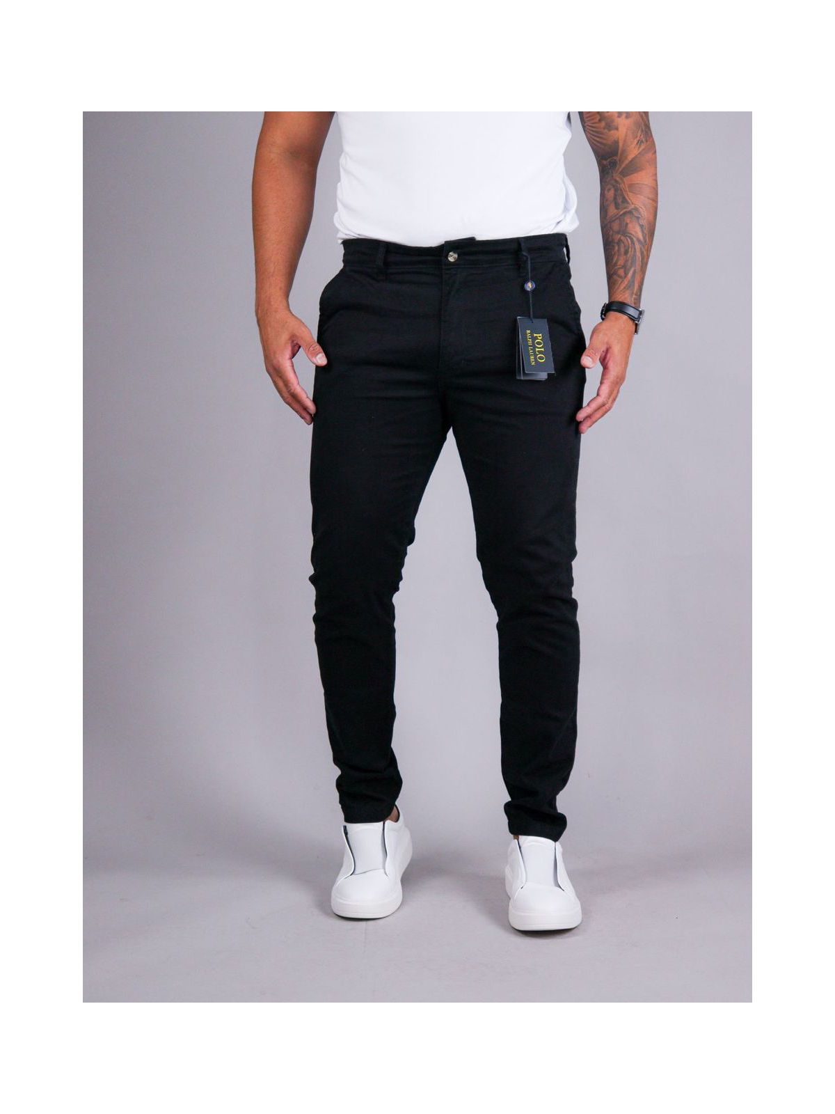 Calça Sarja Polo Preta - 00102 - Conceito 62