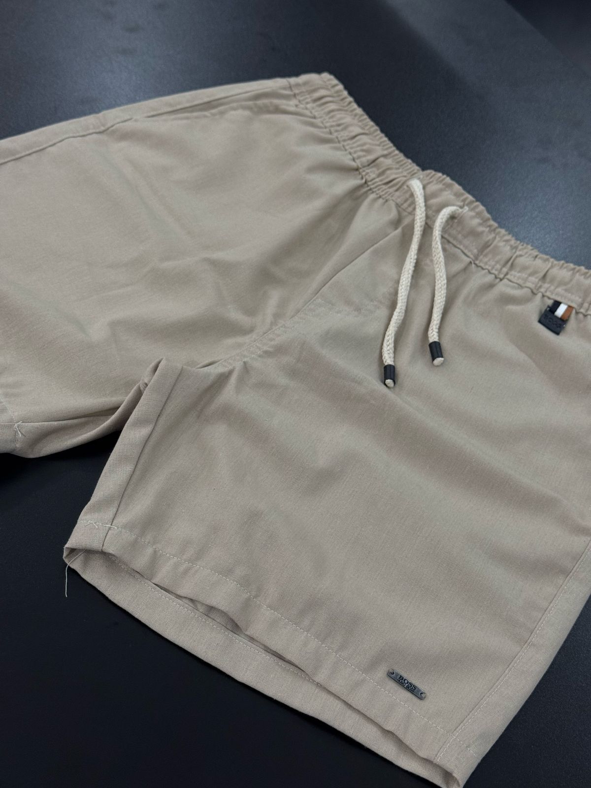 Short linho Bege escuro - 00143 - Conceito 62