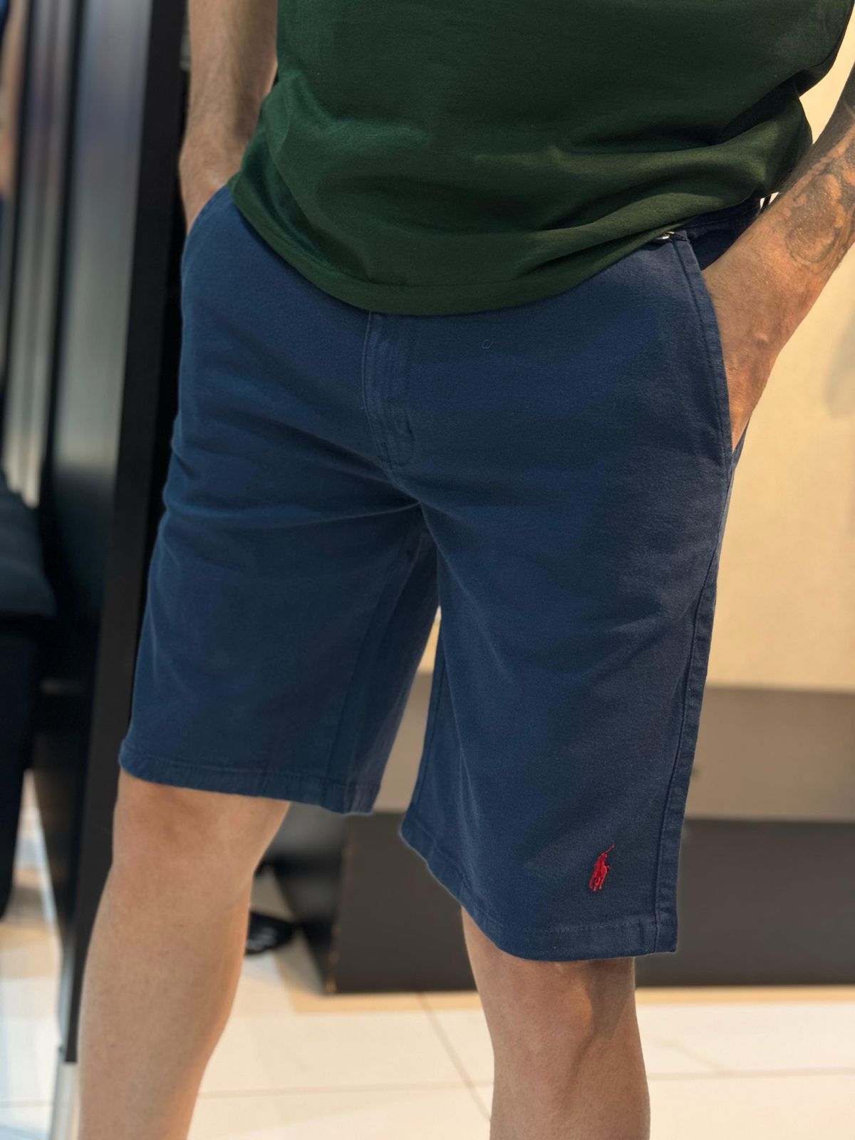 Bermuda Sarja Ralph Azul Escuro - 00223 - Conceito 62