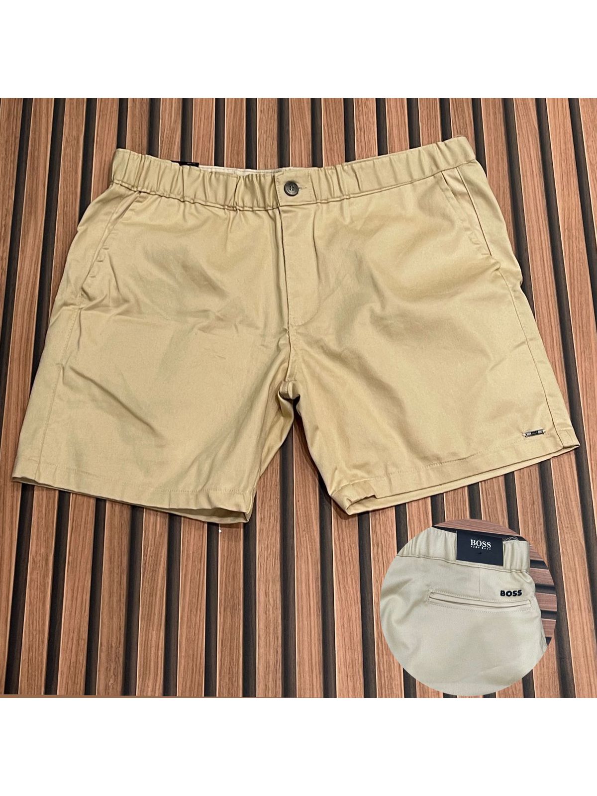 Short Ultra Linho BSS Bege Escuro - 00272 - Conceito 62