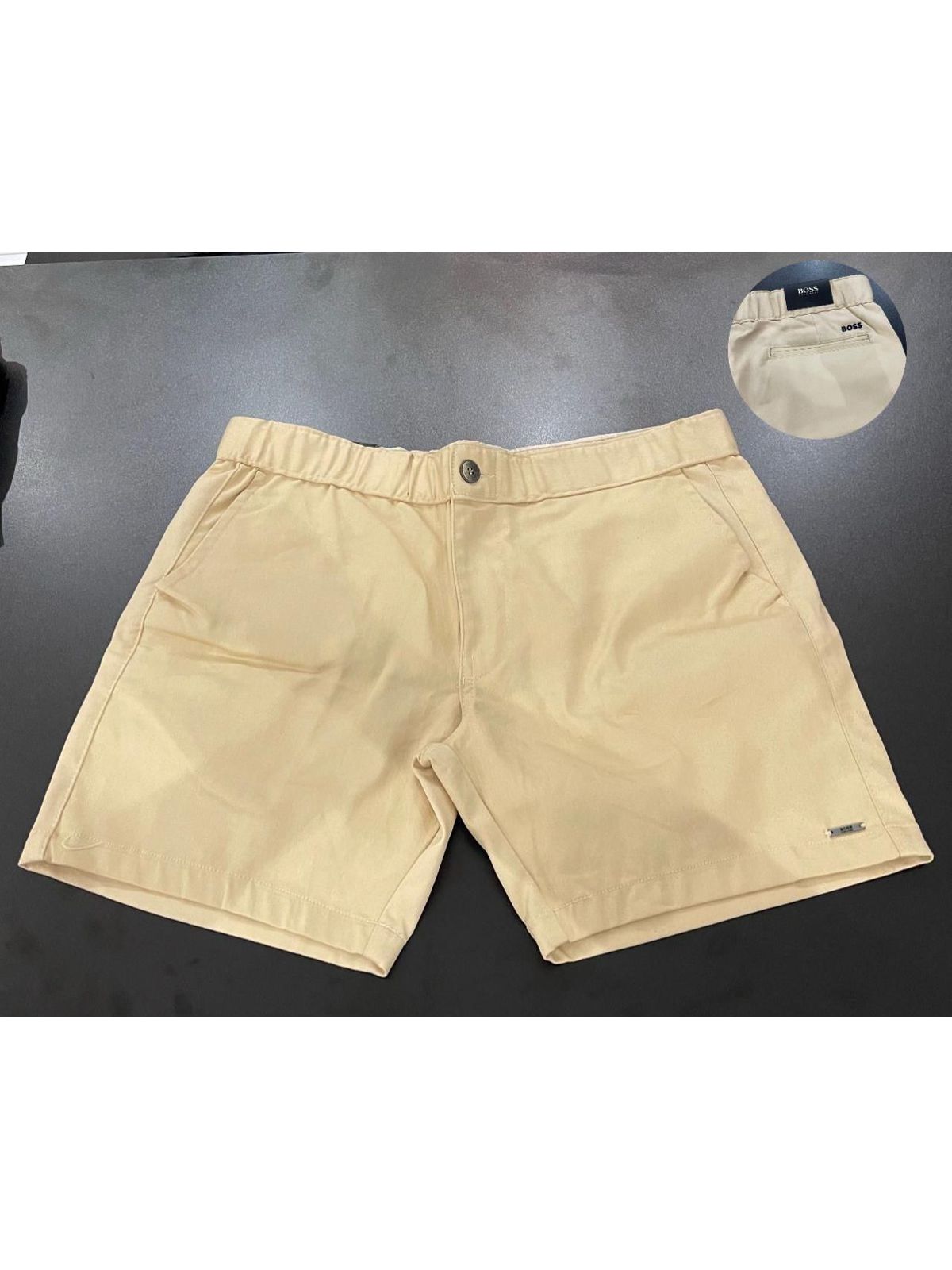 Short Ultra Linho BSS Bege Claro - 00273 - Conceito 62