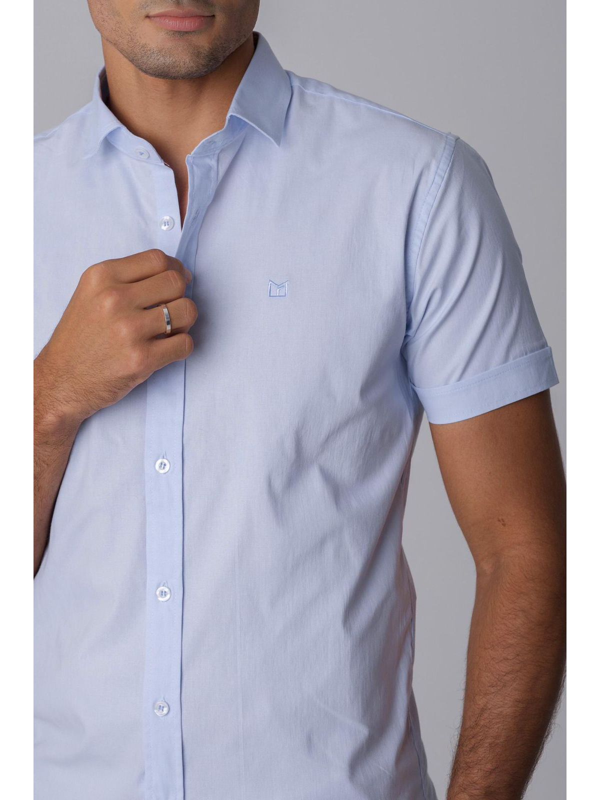 Camisa Social MF Azul Claro - 00280 - Conceito 62