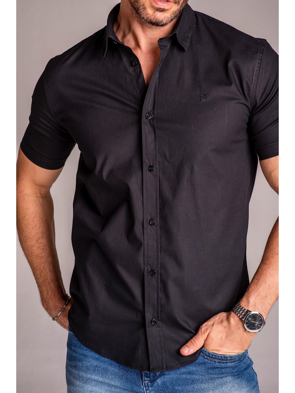 Camisa Social MF Preto - 00281 - Conceito 62