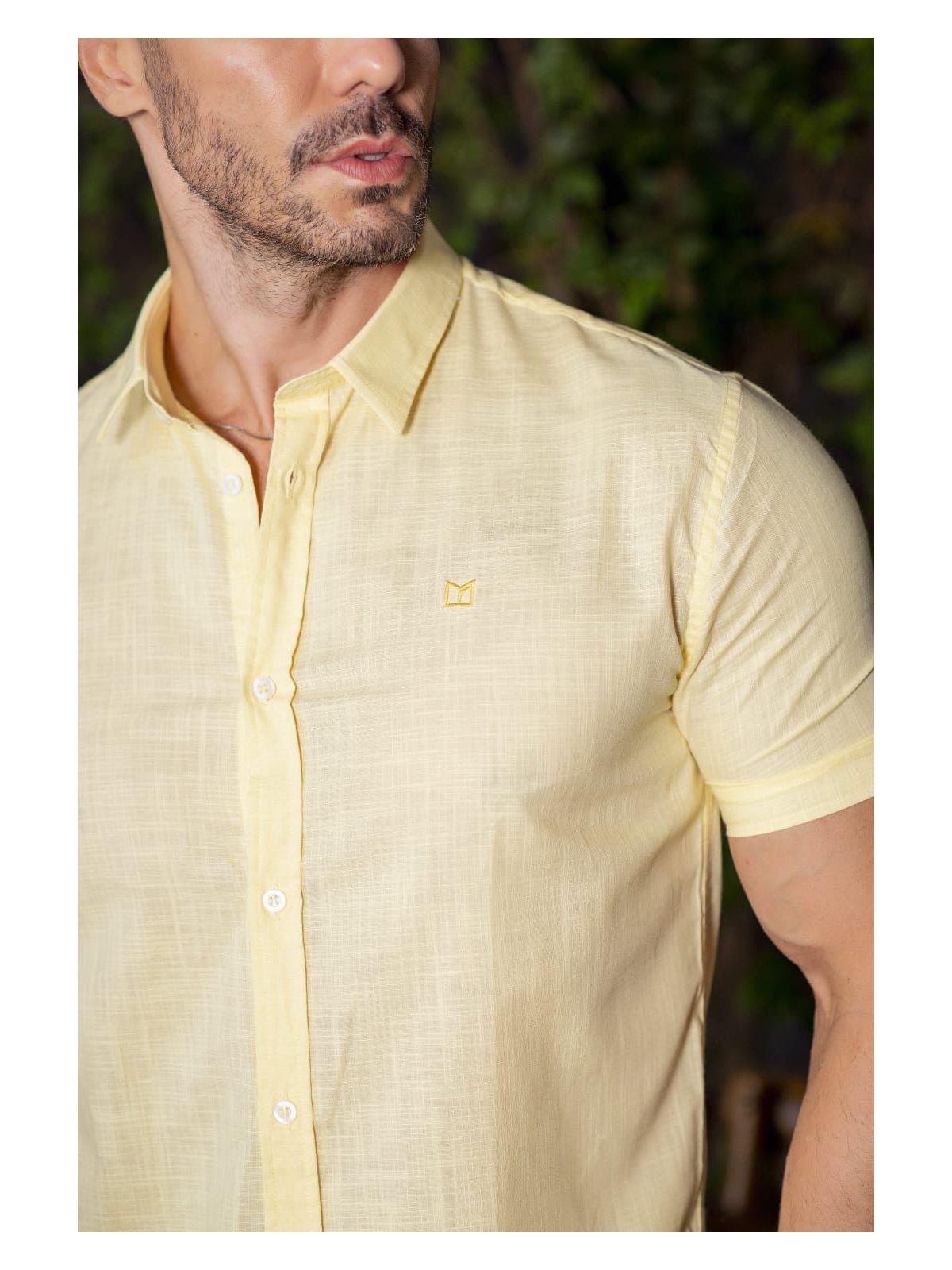Camisa Social MF Amarelo - 00284 - Conceito 62