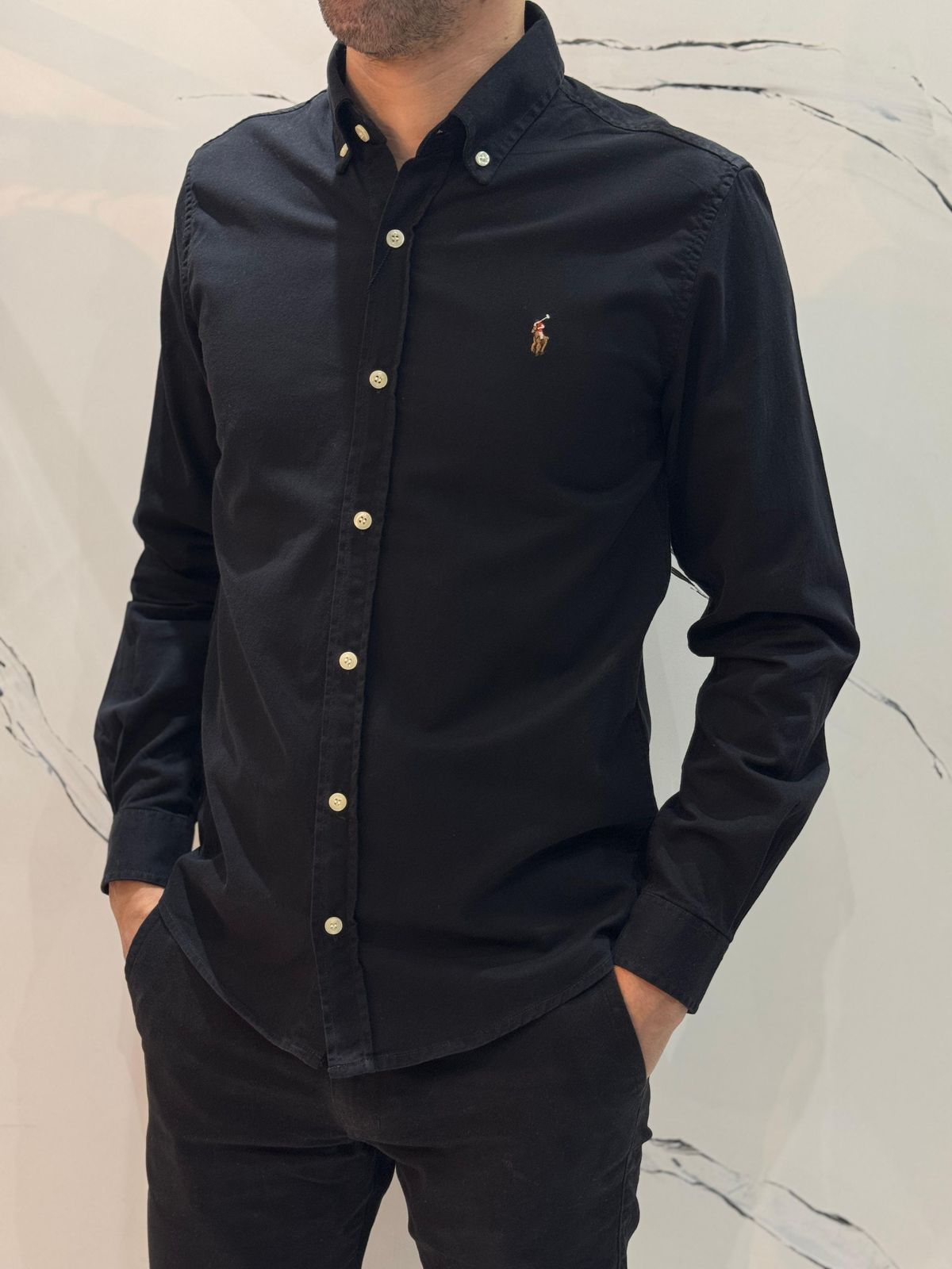 Camisa Social RALPH Preto Comprida - 00306 - Conceito 62