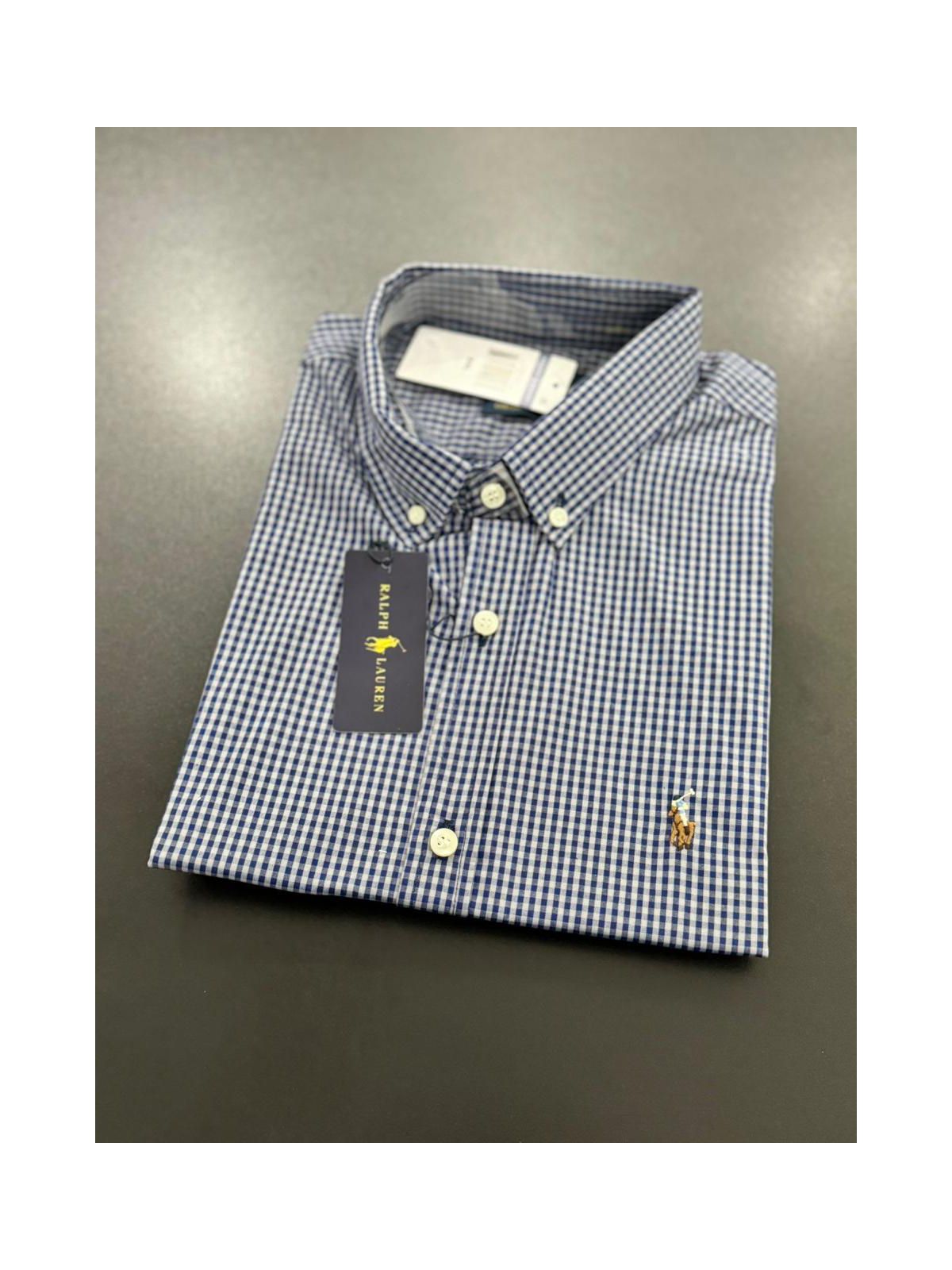 Camisa Social Ralph Azul Xadrez - 00296 - Conceito 62