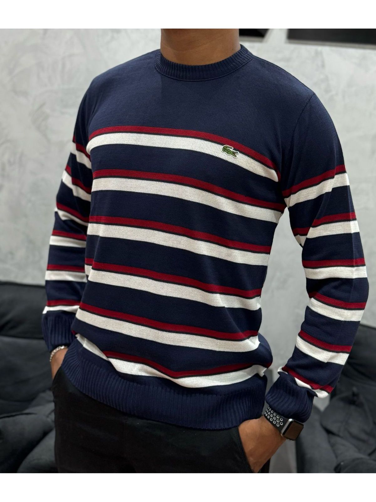 Suéter Premium LCST Preto Listra - 00331 - Conceito 62