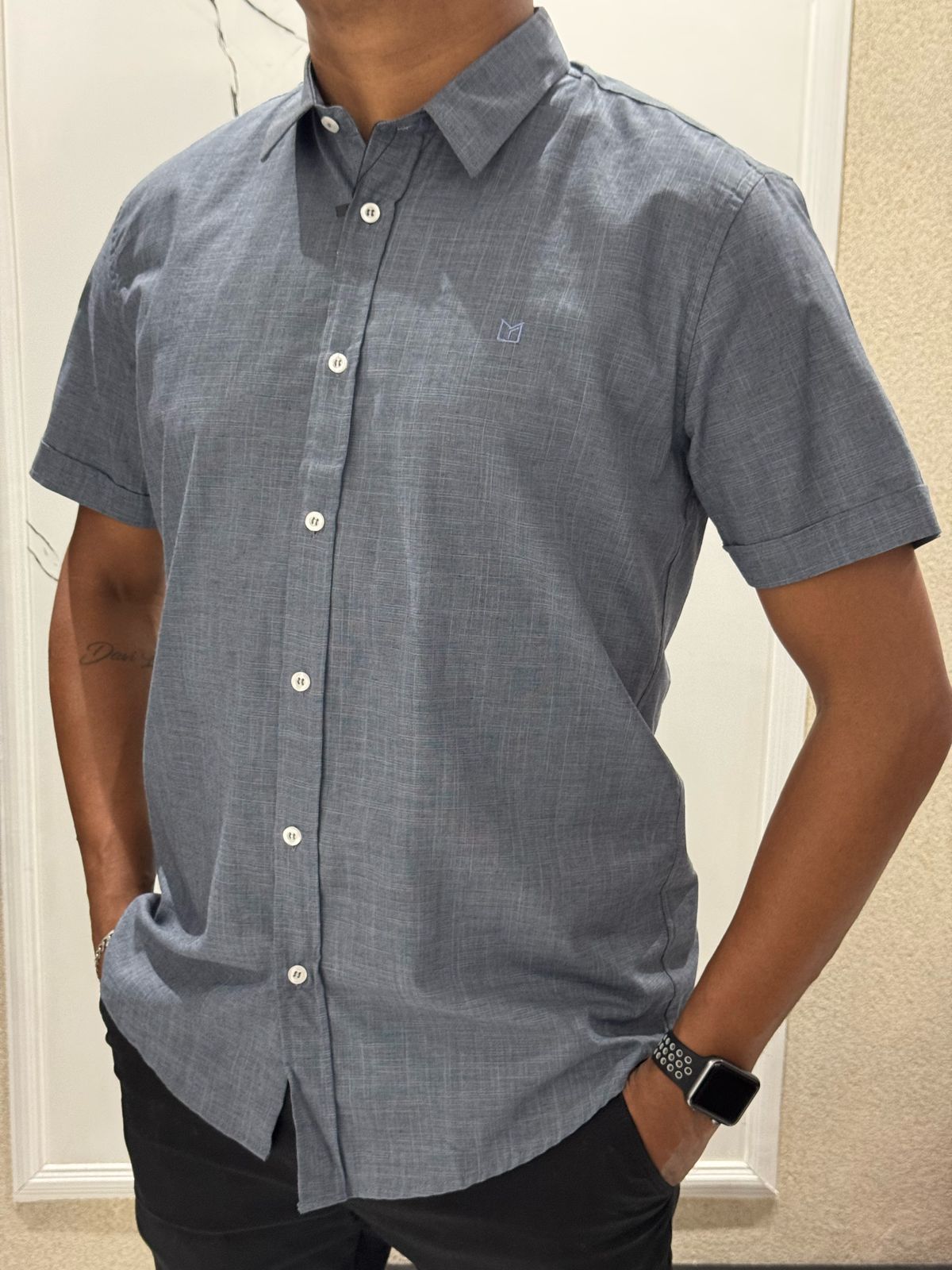 Camisa Social MF Grafite claro - 00343 - Conceito 62