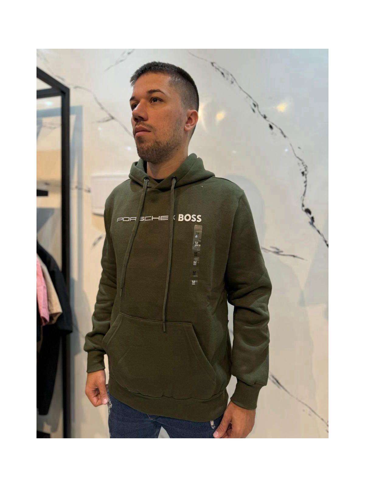 Blusão Moletom BSS Verde Capuz - 00383 - Conceito 62