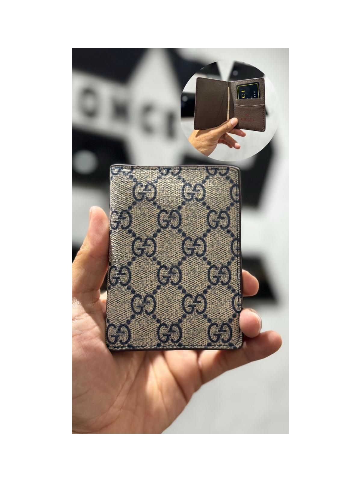 Porta Cartão Gucci Cinza Chines - 00419 - Conceito 62