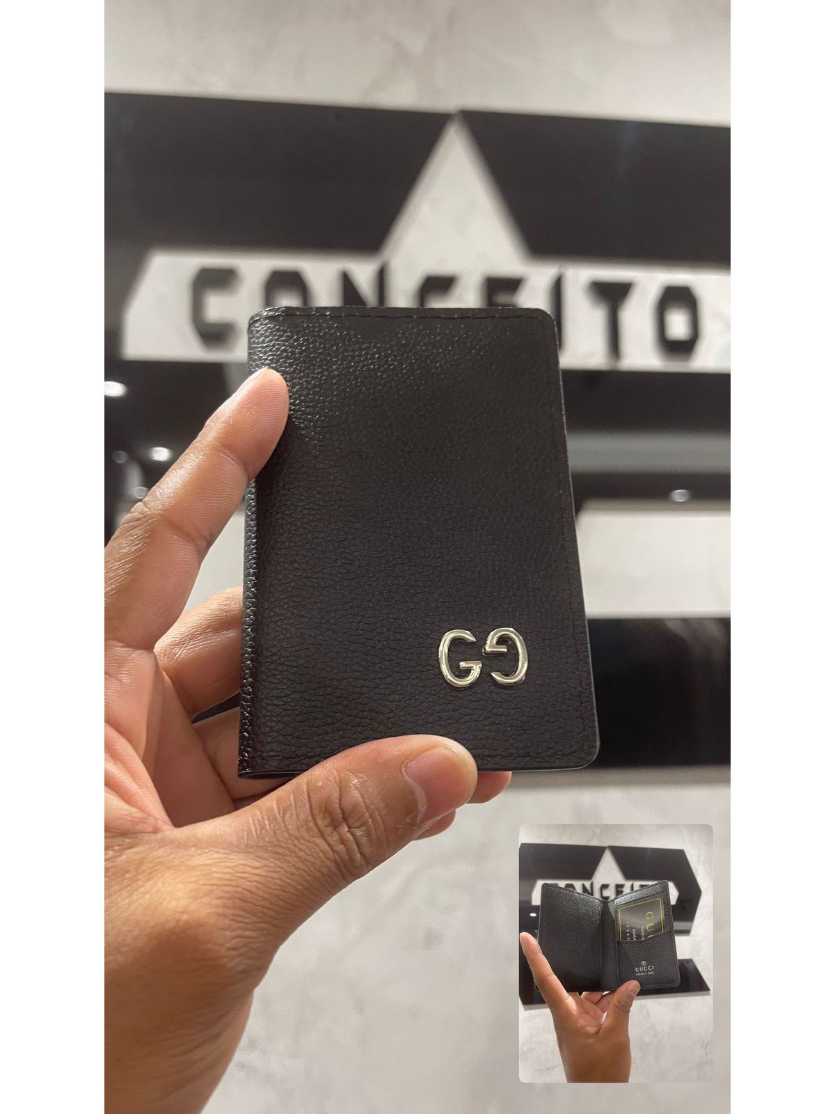 Porta Cartão Gucci Preto Chines - 00420 - Conceito 62