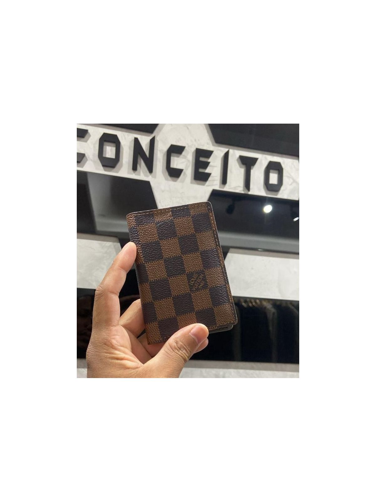 Porta Cartão LV Marrom Chines - 00422 - Conceito 62