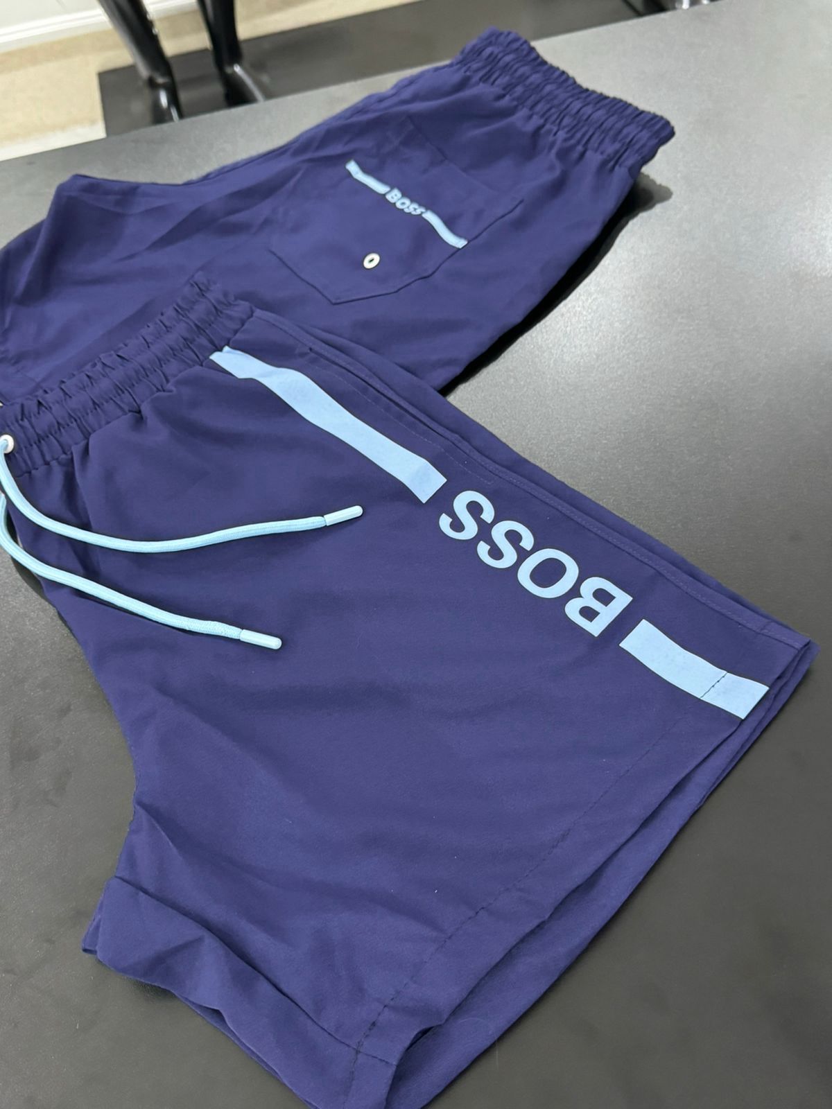 Short Griffe BSS Azul Escuro - 00620 - Conceito 62