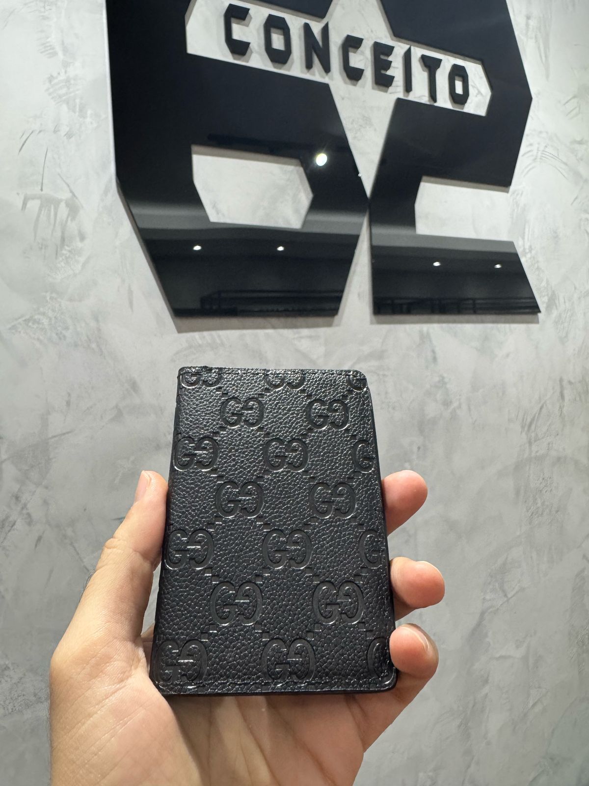 Porta Cartão Gucci Preto - 00573 - Conceito 62
