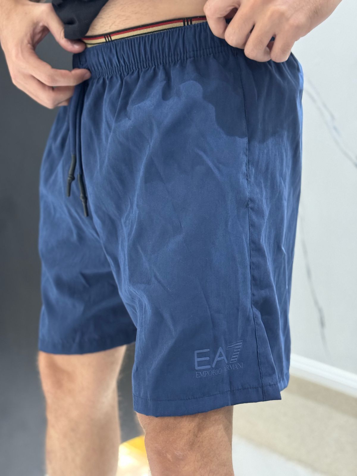 Short Ultra Griffe Forrado EA7 Azul - 00702 - Conceito 62