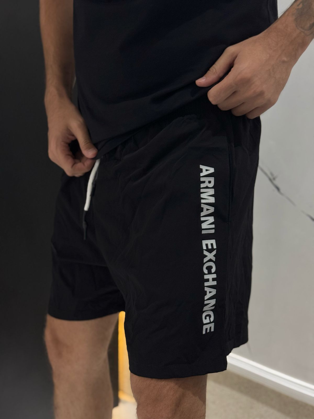 Short Ultra Griffe Forrado ARmani Preto - 00704 - Conceito 62