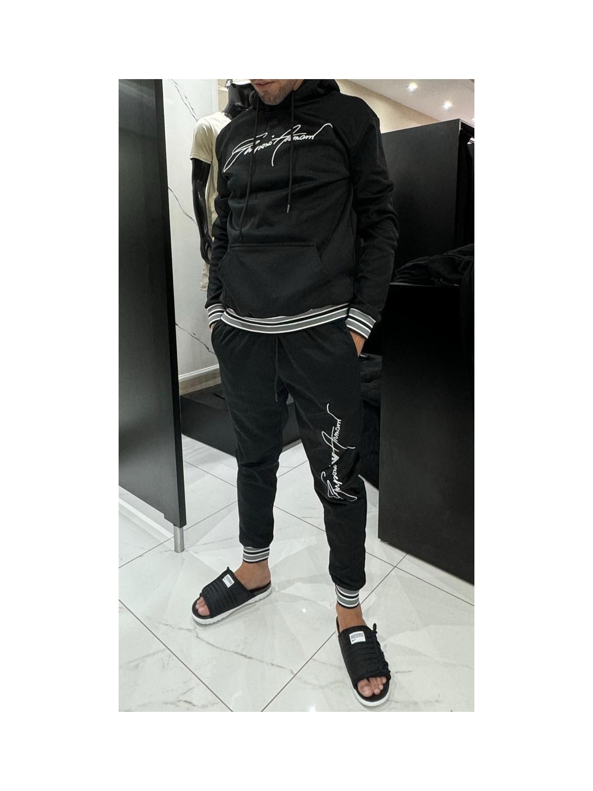 Conjunto Moletom Armani Preto - 00915 - Conceito 62