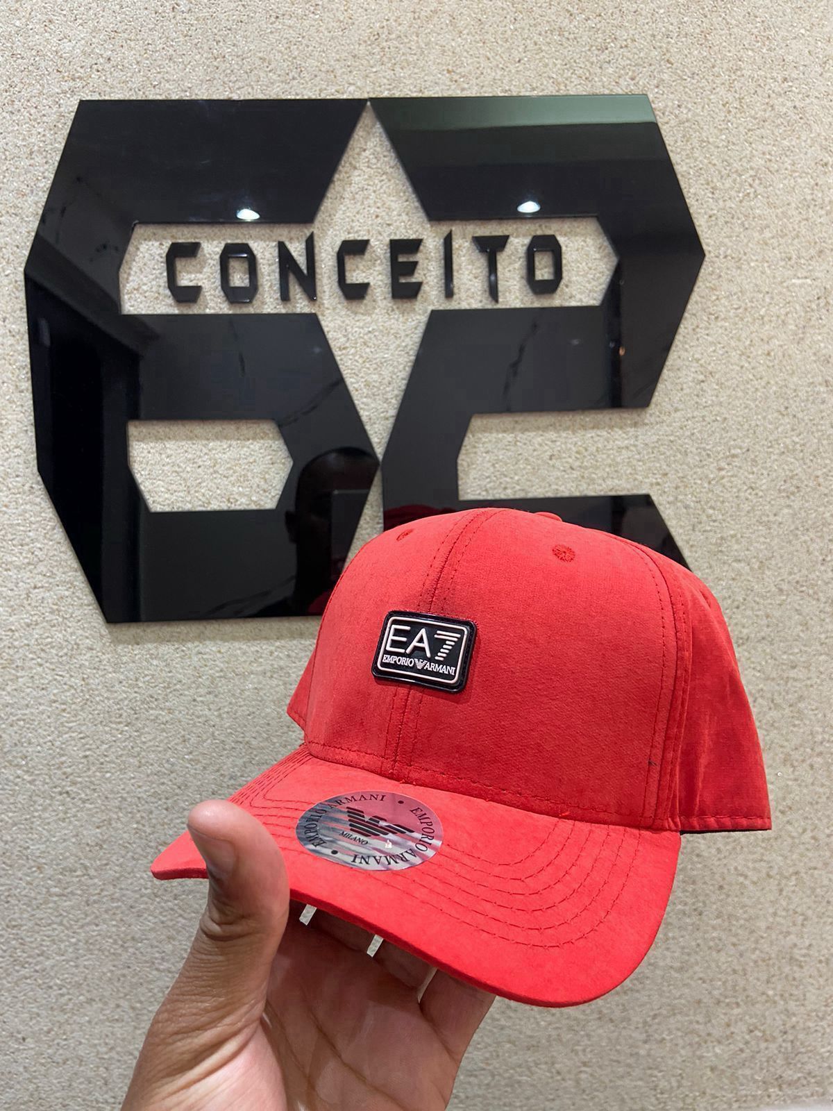 Boné EA7 Vermelho - 00782 - Conceito 62