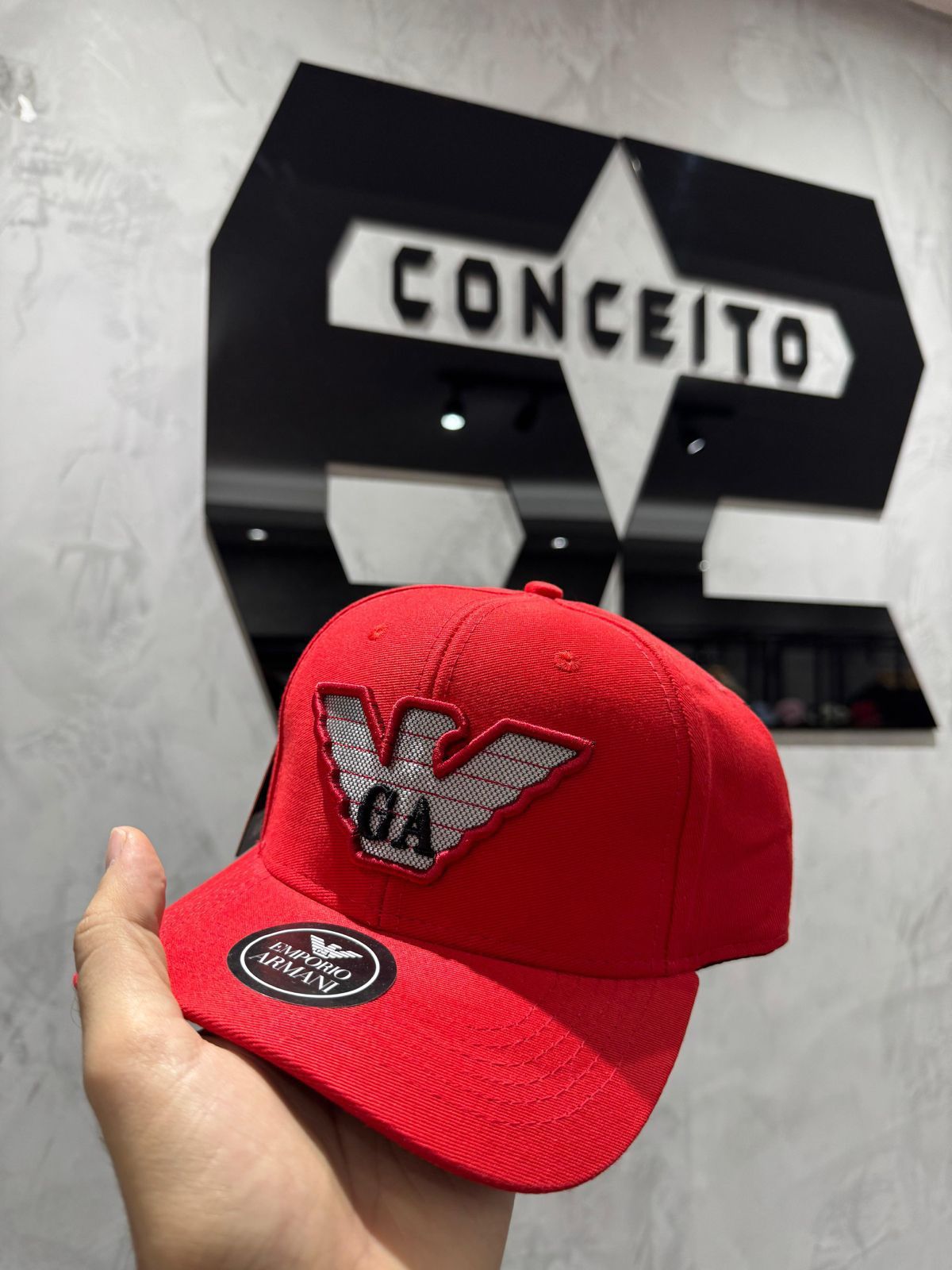 Boné Armani Vermelho - 00783 - Conceito 62