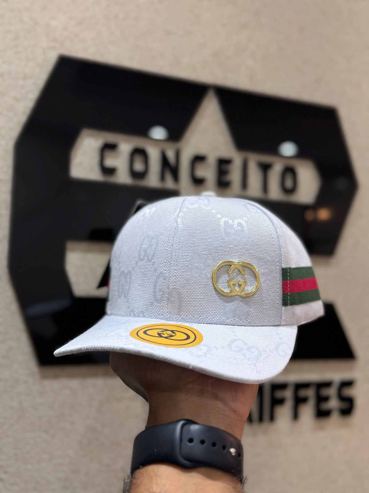 Boné Gucci Branco - 00800 - Conceito 62