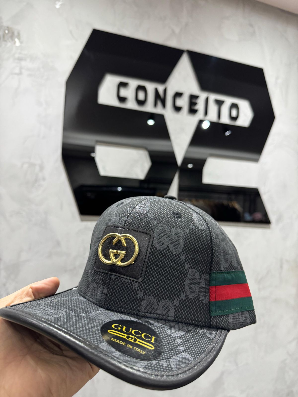 Boné Gucci Preto - 00806 - Conceito 62