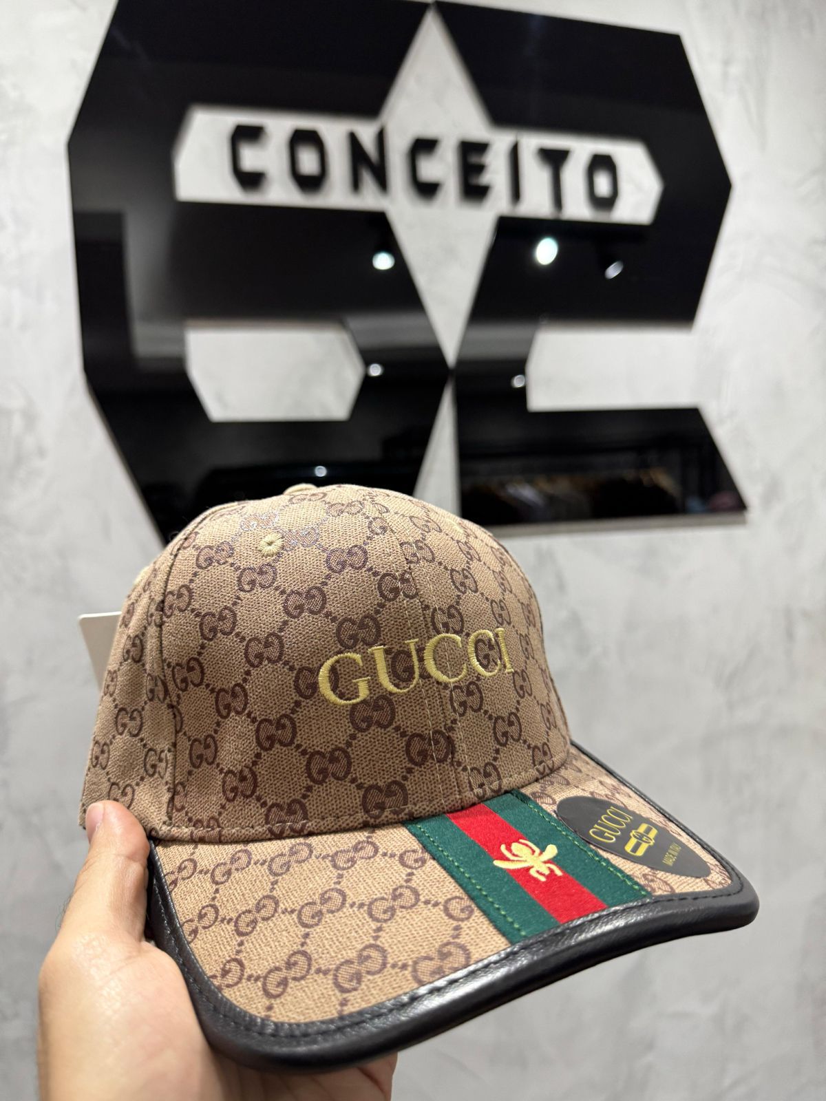 Boné Gucci Bege - 00807 - Conceito 62