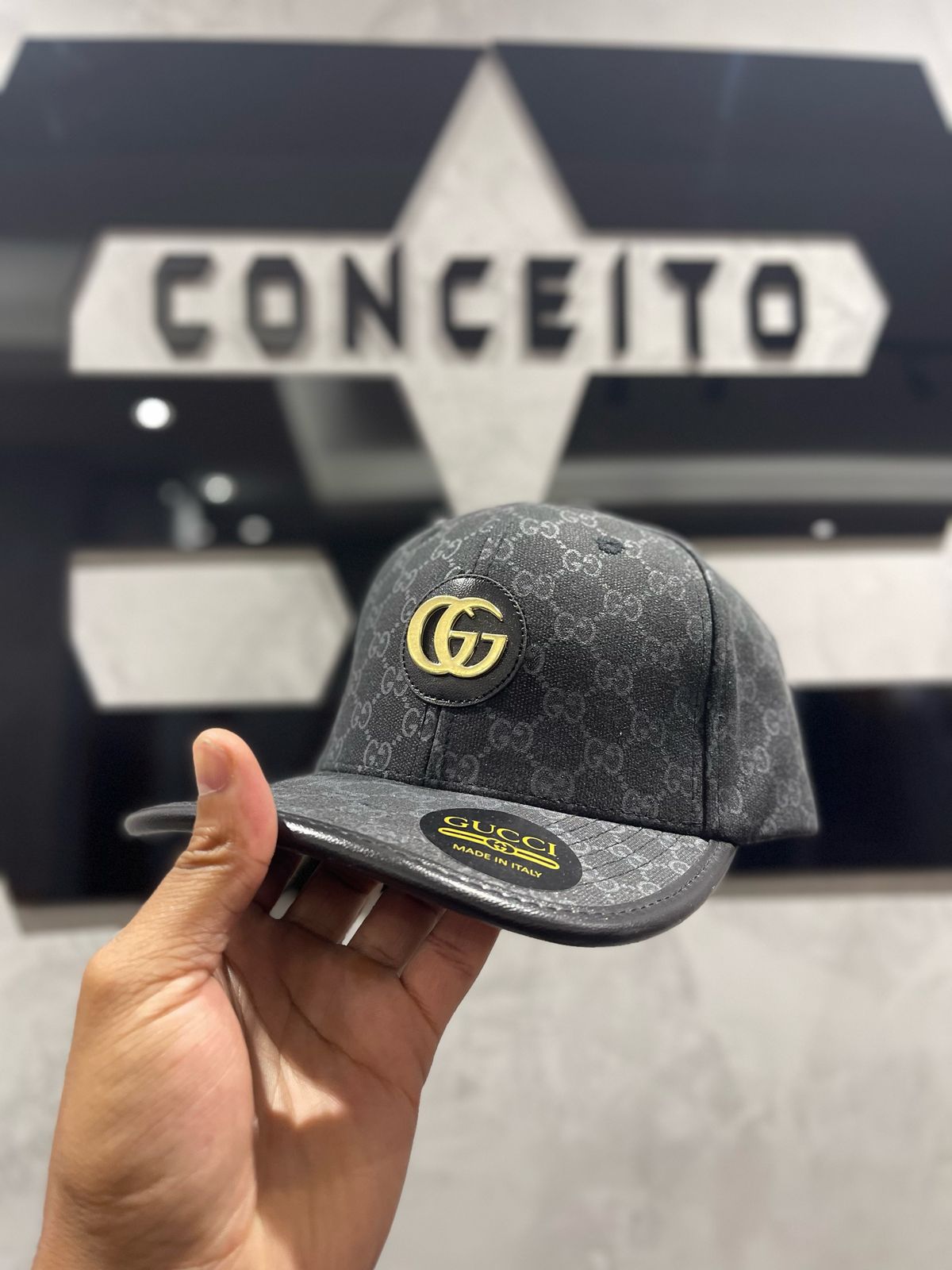 Boné Gucci Preto - 00834 - Conceito 62