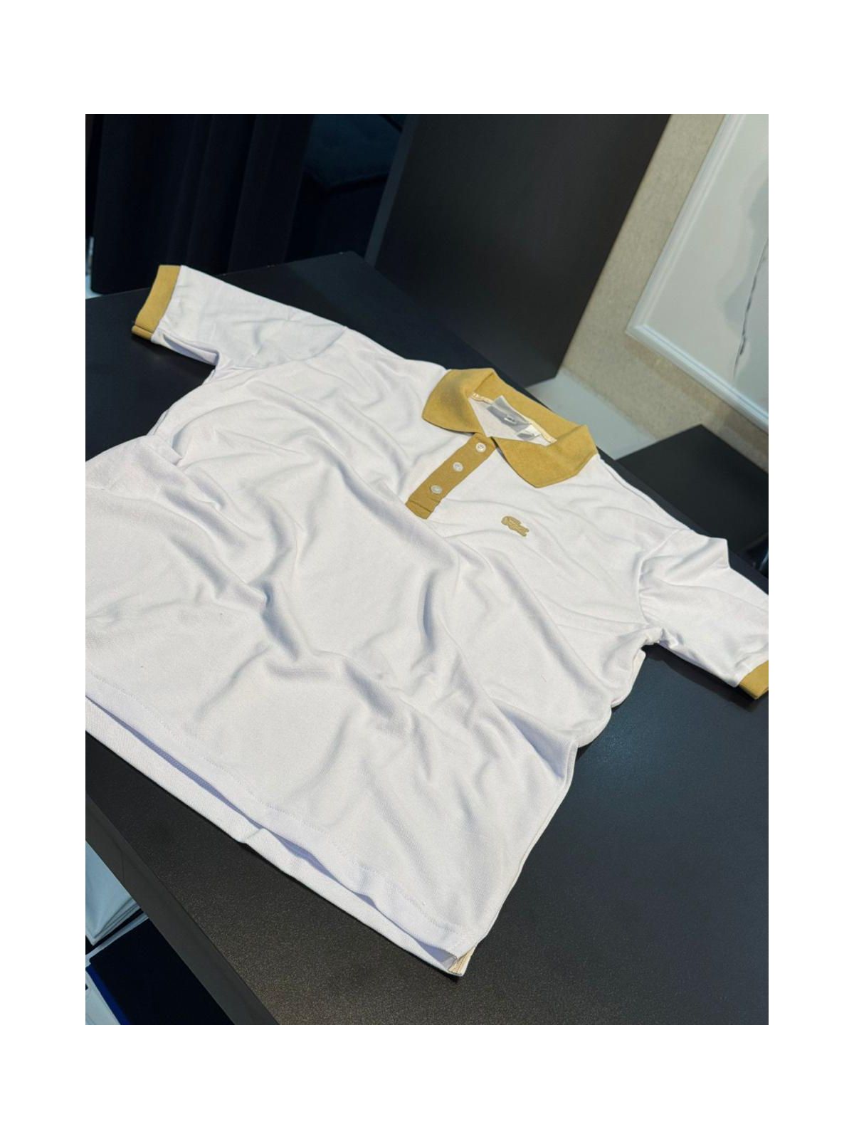 Polo Peruana Lcst Branco/dourado - 01000 - Conceito 62